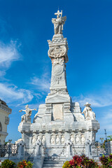 Canvas Print - Firemens Monument Havana Colon Cemetery 