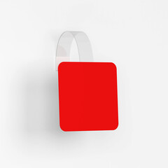 Canvas Print - Blank wobbler tag mockup