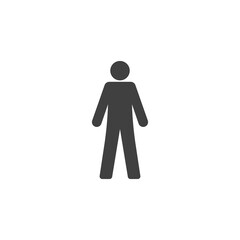 Wall Mural - male silhouette icon. vector illustration
