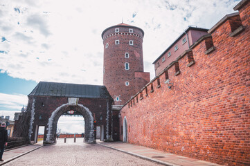 Wall Mural - Medieval entrance to Wawel Castle in Krakow, Poland.