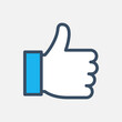 © Iz Maulana - Thumb up gesture, like icon