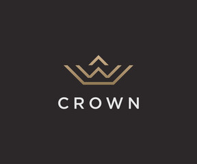 Wall Mural - Crown logo design template vector