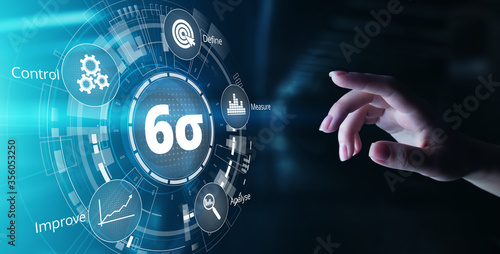 Six sigma DMAIC Industrial innovation technology quality control business concept Tableau sur Toile