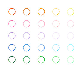 Wall Mural - 【 circle 】hand painted watercolor frames, abstract watercolor background, vector illustration.