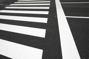 Wall Mural - Zebra crossing background