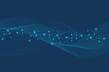 Wall Mural - big data visualization background. modern futuristic virtual abstract background. science network pa