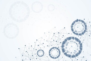 Wall Mural - big data visualization background. modern futuristic virtual abstract background. science network pa