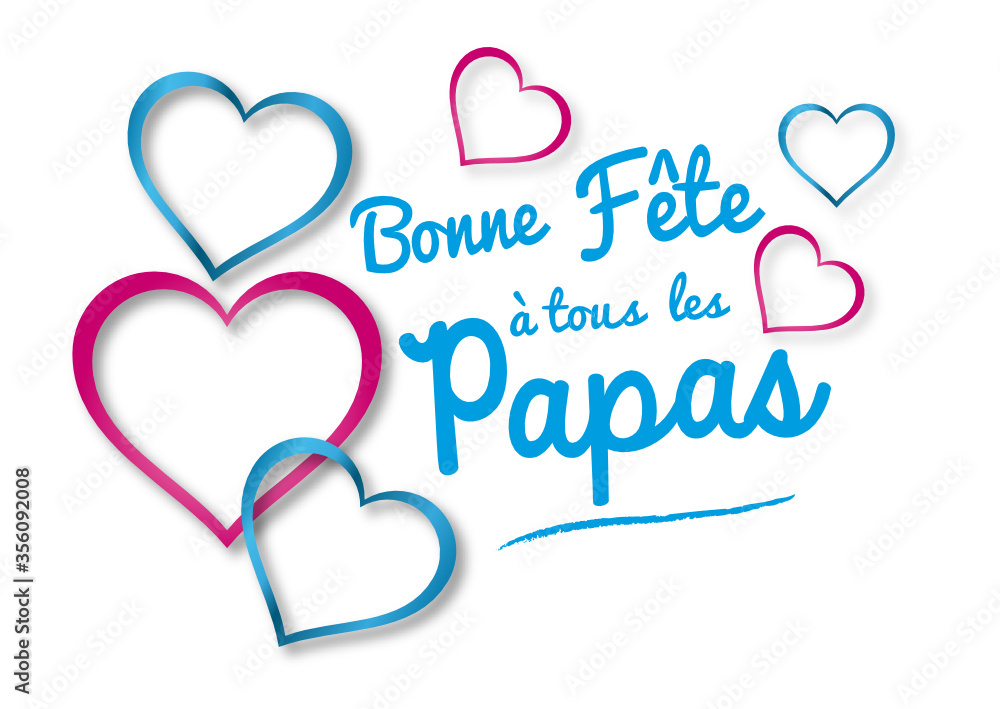 Bonne F te Papa Message C ur Pour La F te Des P res Stock Vector bonne-f-te-papa-message-c-ur-pour-la-f-te-des-p-res-stock-vector