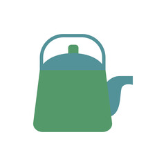 Canvas Print - Kettle, tableware icon. Simple color vector elements of camping icons for ui and ux, website or mobile application