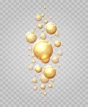 Gold Bubbles Drop Set