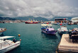 © Vitaly - Red tug in the harbor of Alanya.