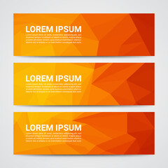 Set of modern design banners template