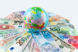 Welt, Globalisierung, Geldscheine, Währung