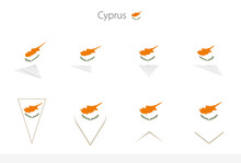 Cyprus National Flag Collection, Eight Versions Of Cyprus Vector Flags.