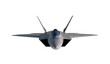 F -22 raptor , american military fighter plane.Jet plane. isolate white. 3d rendering