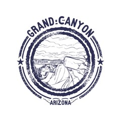 Sticker - grunge rubber stamp of arizona