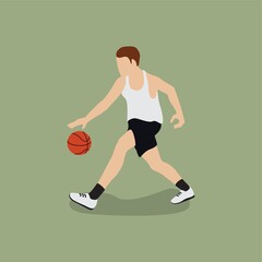 Poster - basketball player