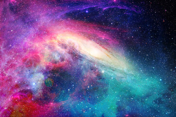 Wall Mural - Galaxies and stars in space. Starry sky