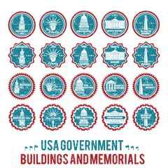 Canvas Print - usa government building and memorial collection