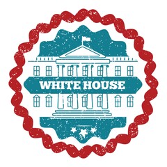 Canvas Print - white house