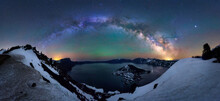Milky Way At Crater Lake National Park