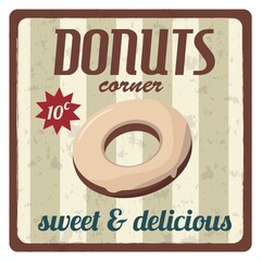 Sticker - donuts corner sticker