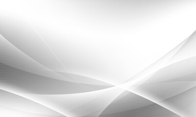 Wall Mural - abstract grey background poster with dynamic waves. technology network vector illustration.