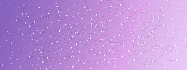 Purple modern network technology banner concept