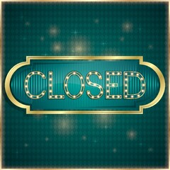 Wall Mural - closed label