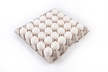 white eggs in a box
