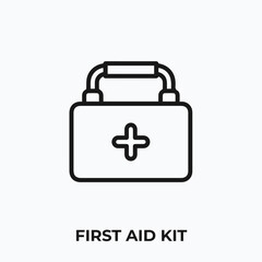 Wall Mural - first aid kit icon vector. first aid kit icon vector symbol illustration. Modern simple vector icon for your design.