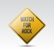 © captainvector - watch for rock sign