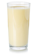 Milk Drink Smoothie Fruit Juice Milkshake Shake In A Glass Isolated On White