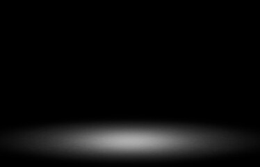 Wall Mural - black background for product show with elegant light , dark and gray abstract wall and studio room g