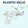 © m.malinika - Plastic trash in a gun shaped. Plastic kills poster.