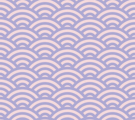  Japanese style retro vintage seamless pattern background elegant purple geometry cross scale curve wave