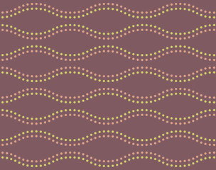 Japanese style retro vintage seamless pattern background curve wave spiral cross dot line