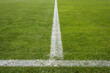 Lines on dthe grass at the sports ground