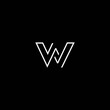 The initials W logo is simple and modern