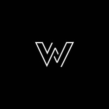 The Initials W Logo Is Simple And Modern