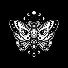 Butterfly Tattoo Vector Design