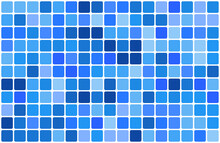 Random Pattern Of Squares Filled With Blue Colors With White Rounded Borders