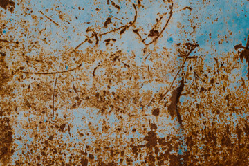 Sticker - Old rust texture on metal for vintage abstract background.