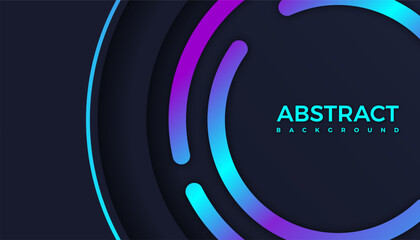 Wall Mural - modern gradient bright color. geometric background. abstract website landing page with circles illus