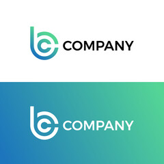 Letter bc logo. Icon vector