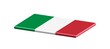 © MASOKI - 3D FLAT THIN NATIONAL FLAG WIHT CURVED EDGE : Italy
