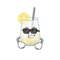 Canvas Print - cartoon character of tom collins cocktail wearing classy black glasses