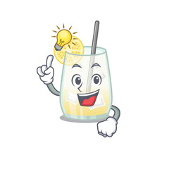 Canvas Print - Mascot character of smart tom collins cocktail has an idea gesture