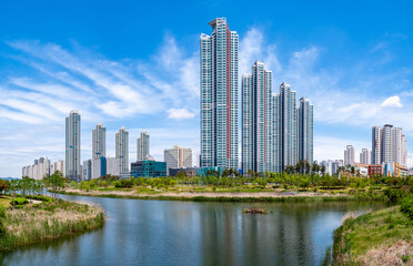 This is Cheongna International City, Incheon, Korea.