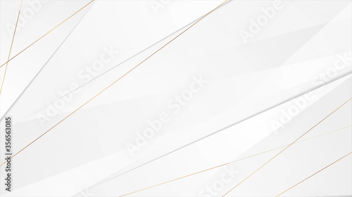 Fotomural Grey corporate background with golden lines